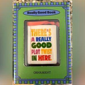 NIB Ban.do - Colorful Book-Themed Ornament